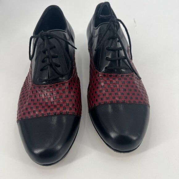 Suipacha 256 Tango Professional Dance Shoes Leather Sole‎ Cap Toe Woven Size 9 - Picture 4 of 12